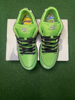 Nike SB Powerpuff Girl Buttercup Very Clean Icy In Great Condition Size 10 With Box And Laces. 