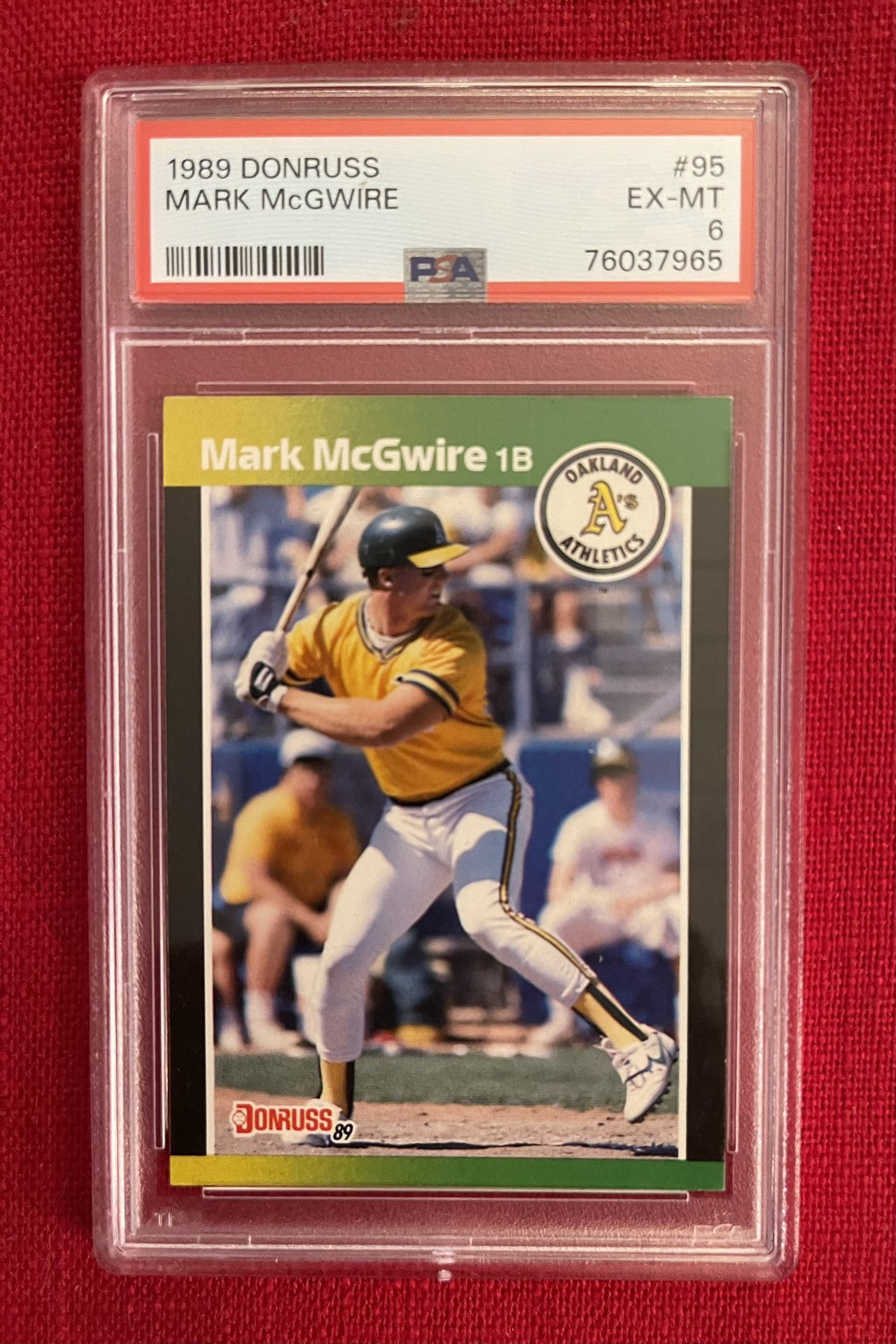1989 Donruss Mark McGwire #95 -EX-MT 6