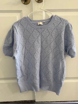 Knitted sweater (short sleeves)