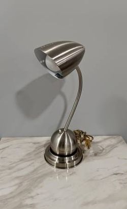 Art Deco Rotating Ball Chrome Desk Lamp
