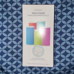 5 Pk multi Color Adhesive Paper Roll