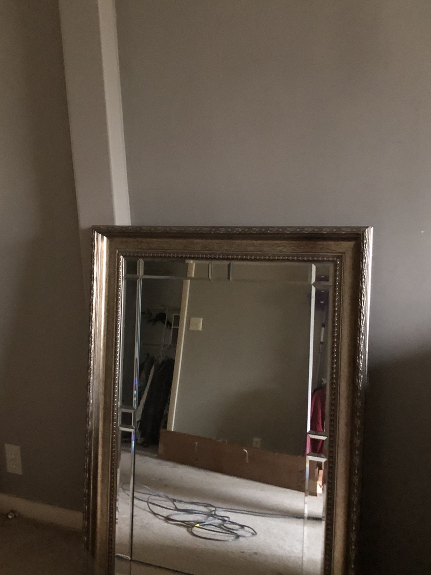 Like New Gold Filigree Frame 3’x4’(approximate ) Mirror