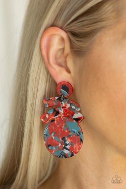 New acrylic earrings multicolor