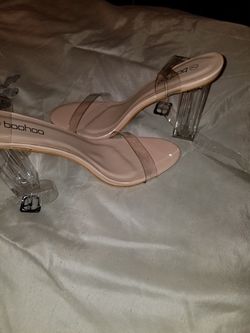 Boohoo clear heels