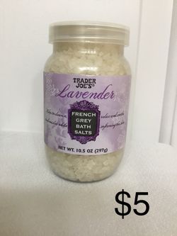 New Trader Joe’s LAVENDER French Grey Bath Salts