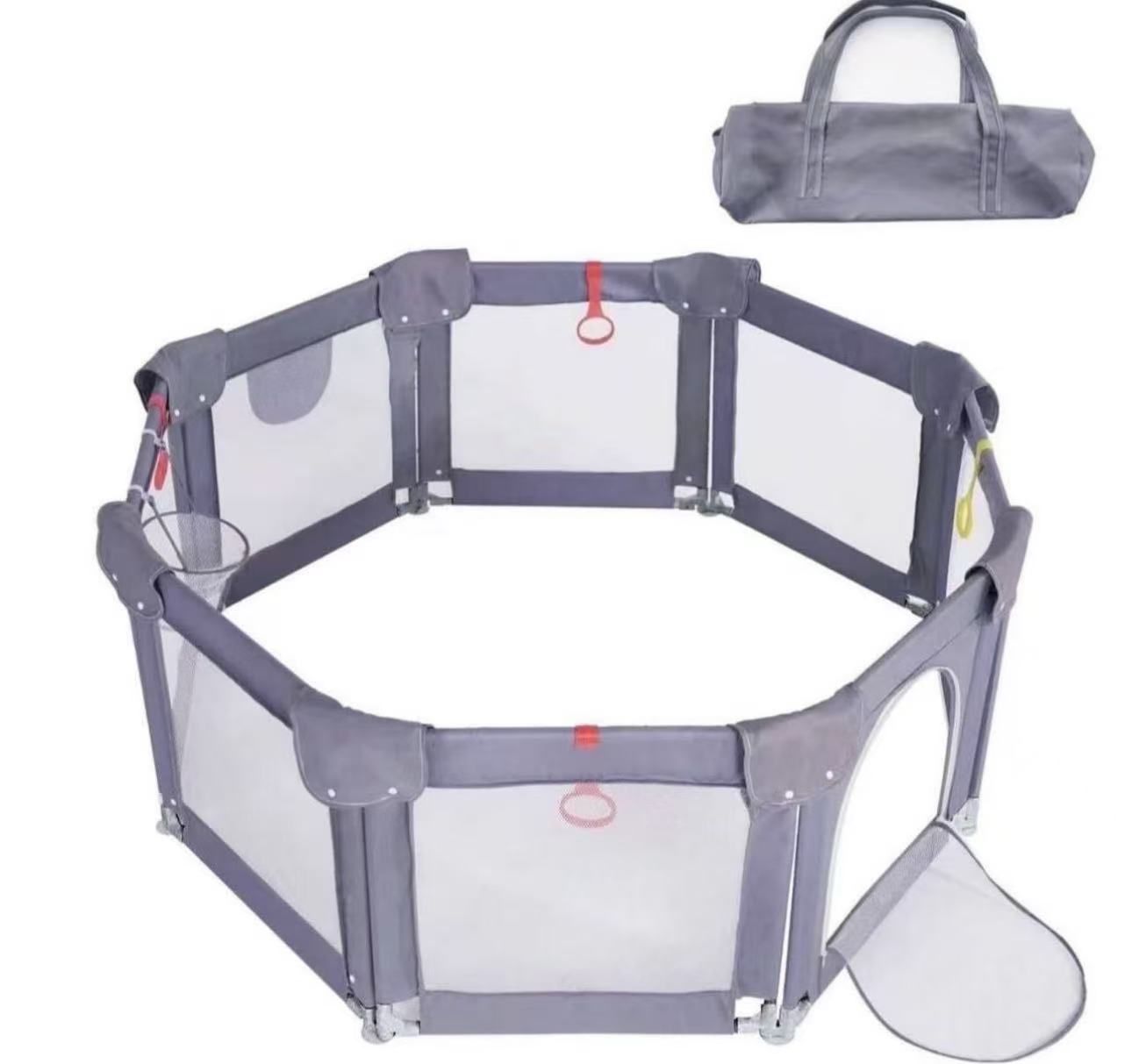 Foldable baby playpen for baby and pets (bottom pad /ocean ball not included)