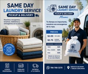 Same Day Laundry Pickup & Delivery – Miami