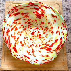 Blown Glass Fruit Bowl