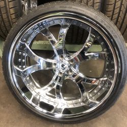 22” Asanti  bolt pattern is 5/120