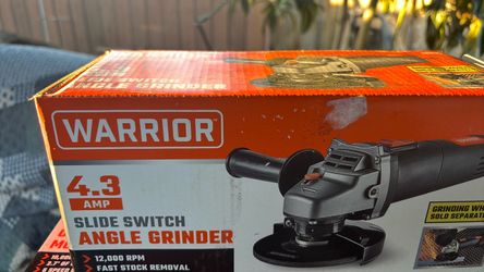 Warrior 4.3 Amp Slide Switch Angle Grinder