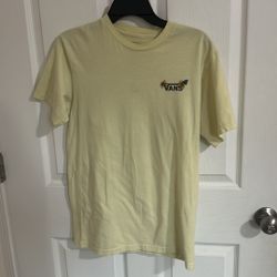 Vans T Shirt (unisex) Yellow Size Small Men’s 