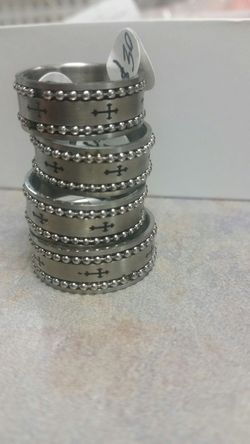 Mens stainless steel band ring size 9-10-13 available