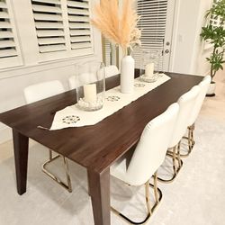 Dine Table with bench (chairs not included