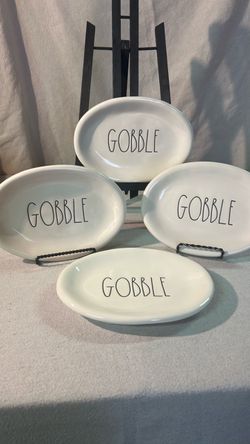 Rae Dunn Oval Snack Plates