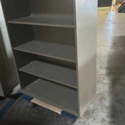 Book Cases Metal And Wood With Matching Pedistal 