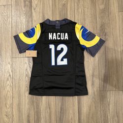 Women’s LA Rams Puka Nacua Rivalry Jersey, S To 2xl 