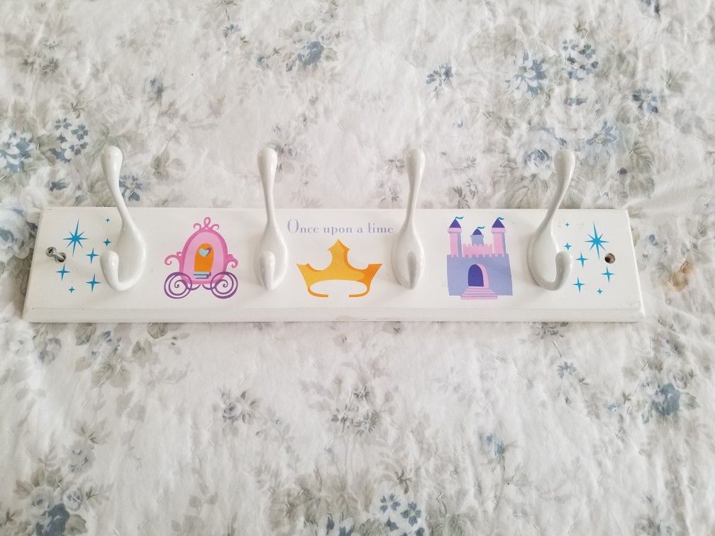 Girls Princess coat rack shelf