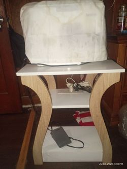 Brother GX37 Sewing Machine, Table with built in plugins