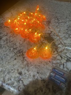 Battery Powered Pumpkin Lights