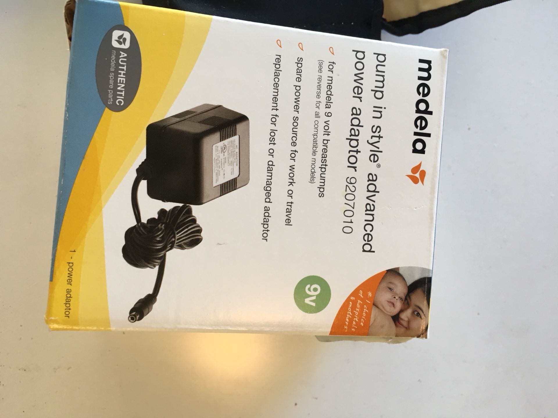 Medela pump in style 9v power adapter 9207010