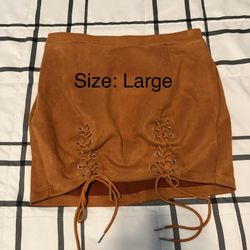 Faux Suede mini Skirt 