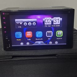 “7” Double DIN Bluetooth Touchscreen Car Stereo –
