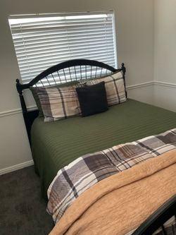 Ethan Allen Bed Frame, Box Spring and Mattress