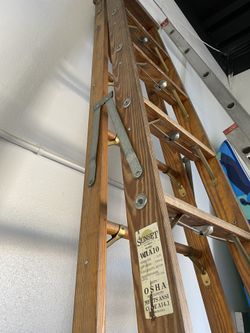 Beautiful wooden ladder