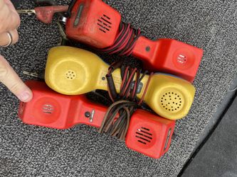 3 Vintage Bell Systems Bell South Telephone Testing Phones Untested