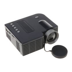 UC28C Mini Portable Video Projector 16:9 LCD Projector Media Player for Smart Phones Home Theater Cinema Office Supplies-Black