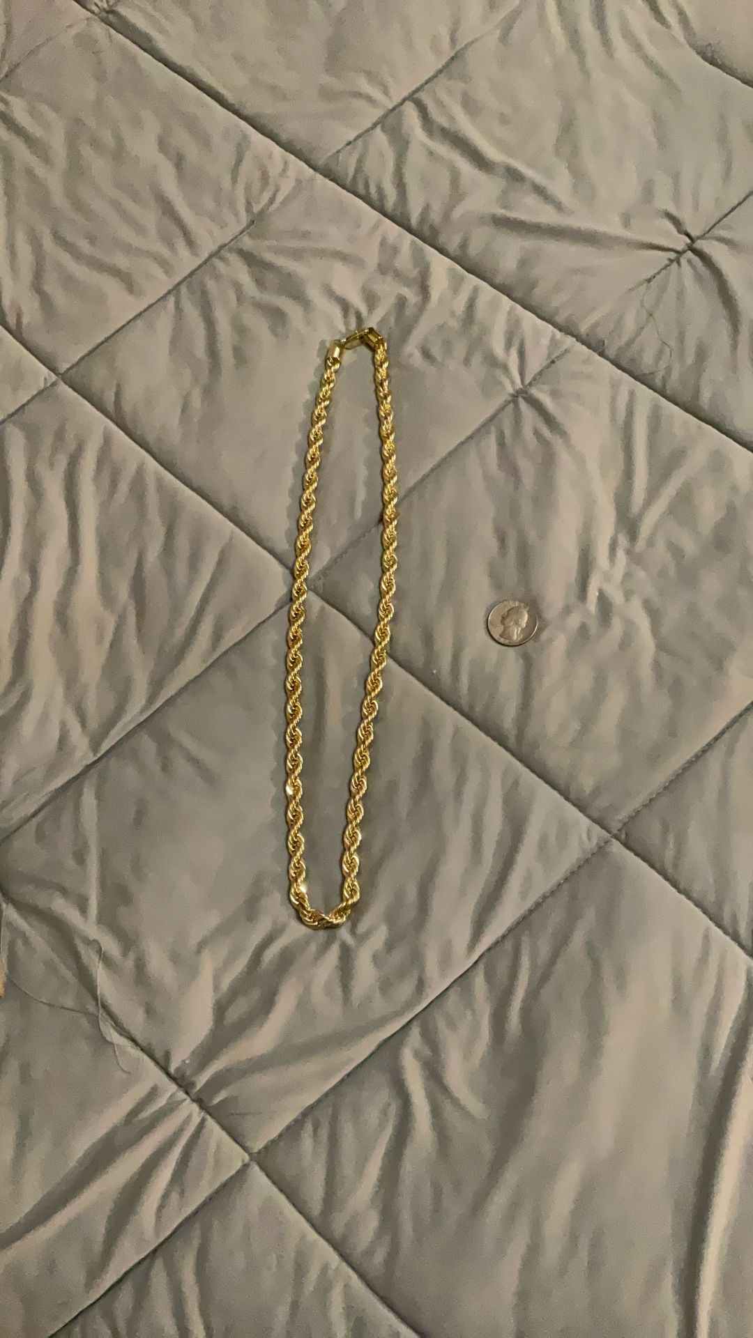 24” Gold Plated Rope Chain