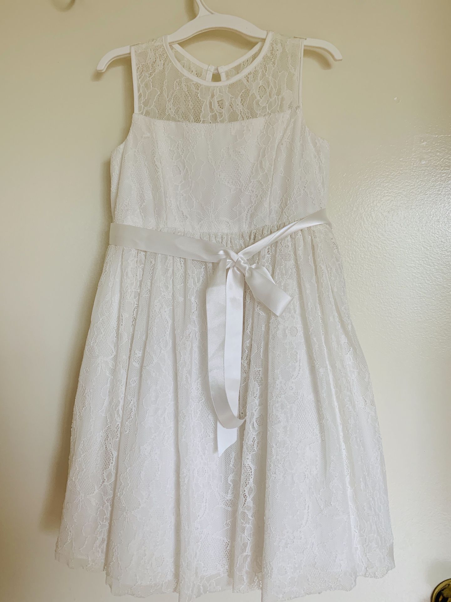 Girls white dress