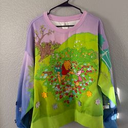 DISNEY PARKS WINNIE THE POOH LONG SLEEVE SHIRT NEW OVERSIZED POOH SWEATSHIRT PLUS SIZE DISNEY DISNEY PLUS SIZE DISNEYLAND
