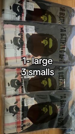 A Bathing Ape BAPE T-Shirts Bundle (4 Pieces)