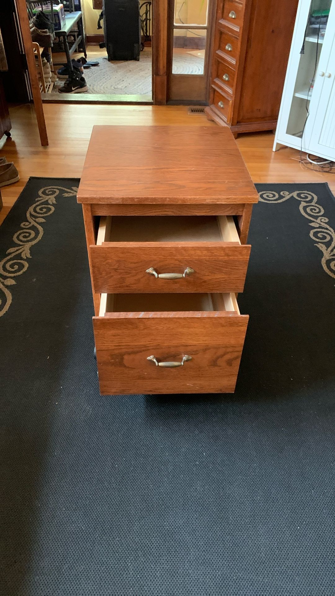 Two drawer file cabinet