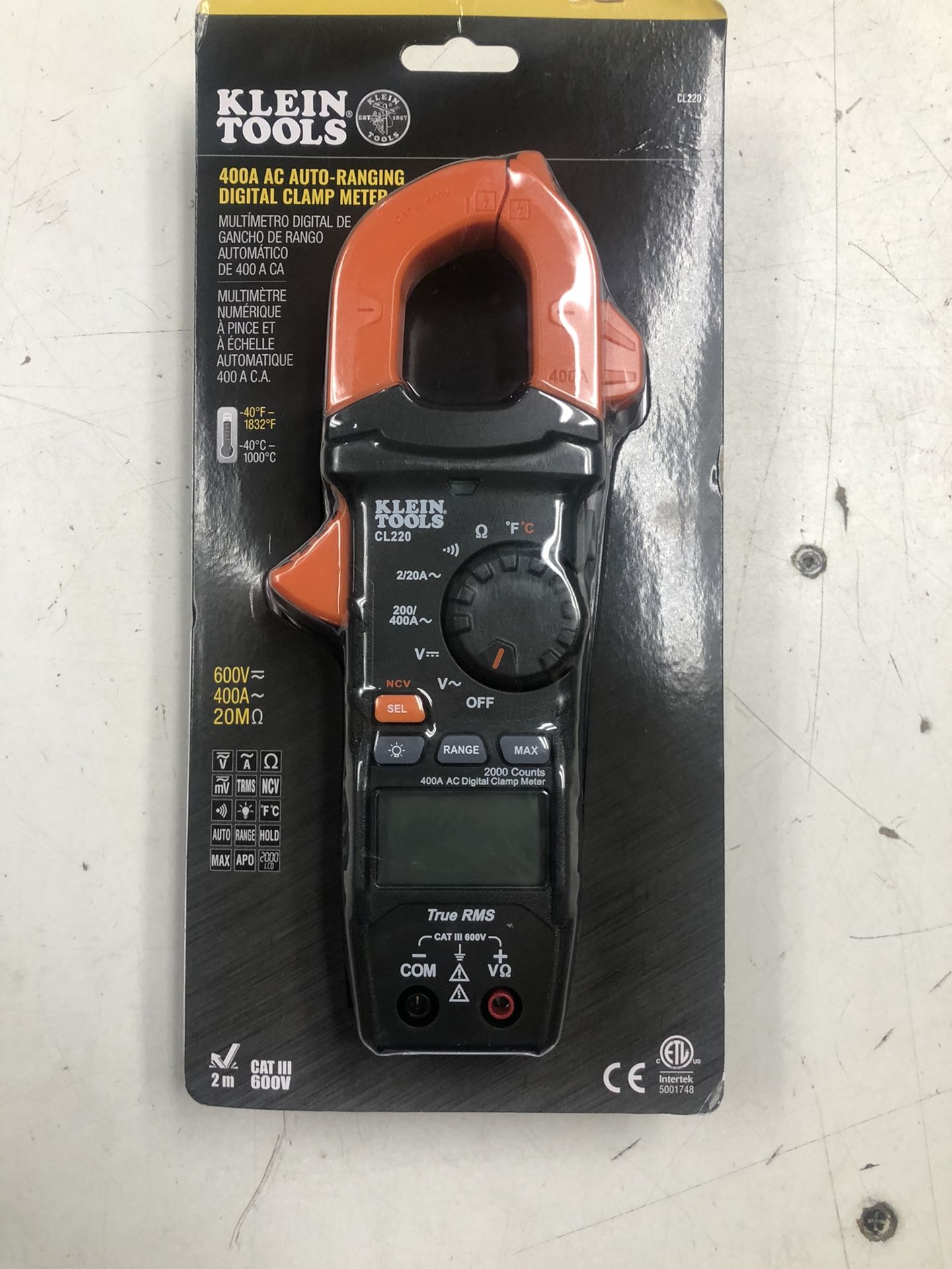 Klein Tools 400A Digital Clamp Meter