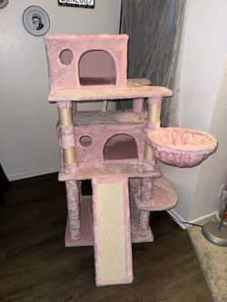 Large Pink Cat Tree