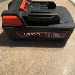 Battery: RIDGID®, 18V Advanced Lithium, Li-ion, 1 Batteries Included, 2.5 Ah,