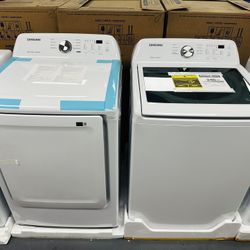 Samsung 4.5cu Top Load Washer + 7.2cu Gas Dryer Set/Combo
