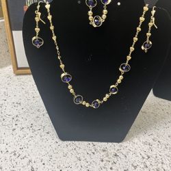 14k Gold Plated Jewelry Set 