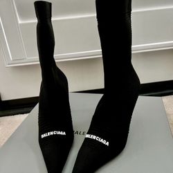 Genuine Black Balenciaga Boots