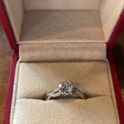 Size 5 1/2 White Gold Engagement Ring