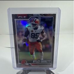 2026 Topps Flagship Football Myles Garrett Leather Pigskin