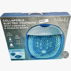 MAHLI • Collapsible Electric Foot Batho Quickly Rxpands And Foldso Vibration Massage• Massage Rollers. NEW