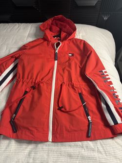 Tommy Hilfiger Women’s Red Windbreaker (Size Medium)