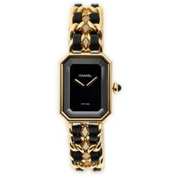 Chanel Première M Watch - Black and Gold