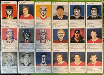18 RARE GERMAN HOCKEY CARDS Brett Hull Maurice Richard Mark Messier