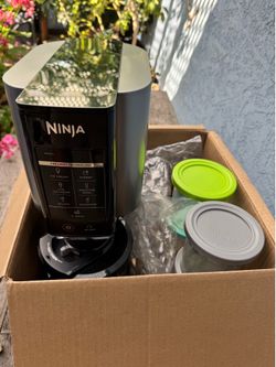 Like New Ninja CREAMi 7-in-1 Ice Cream Maker - Used Once + 4 Pints