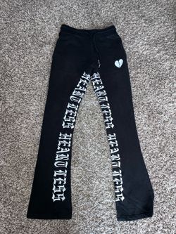 Black heart fear heartless sweatpants size S
