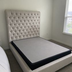Queen Bed And Box Spring $250